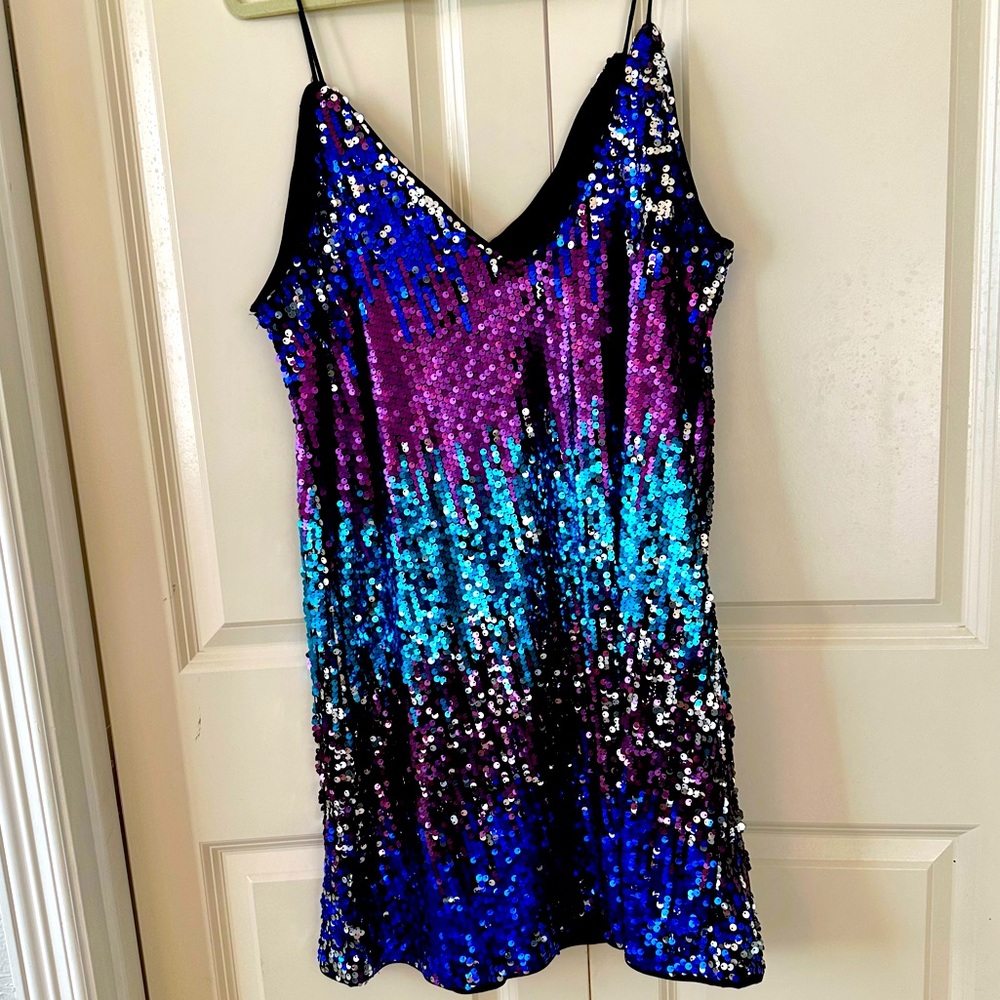 Sequin Shift Dress Size XL Holidays New Year’s Eve Sparkly